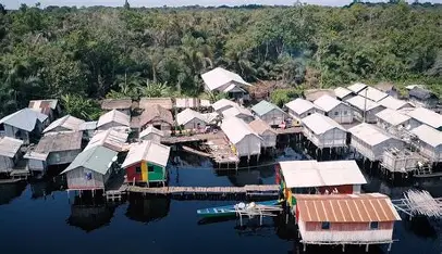 Nzulezu Village on water